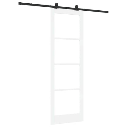 Sliding Door Manual ORKDAL White 30.7 x 91.3 in Wood and metal