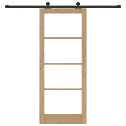 Sliding Door Manual ORKDAL Brown 33.9 x 83.1 in Wood and metal