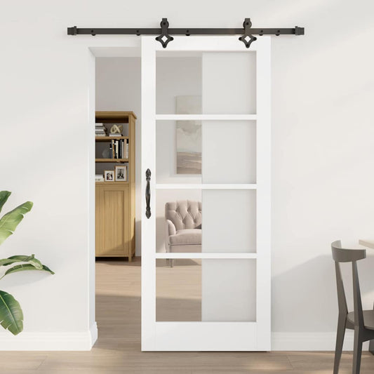Sliding Door Other Manual White 32.7 x 79.5 in Wood and metal