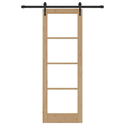 Sliding Door Manual ORKDAL Brown 28.9 x 83.1 in Wood and metal