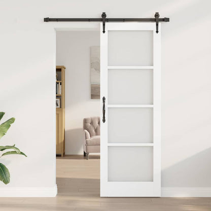 Sliding Door Manual ORKDAL White 28.9 x 83.1 in Wood and metal