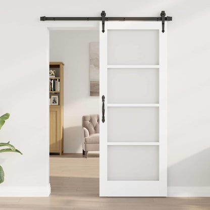 Sliding Door Manual ORKDAL White 30.7 x 79.5 in Wood and metal