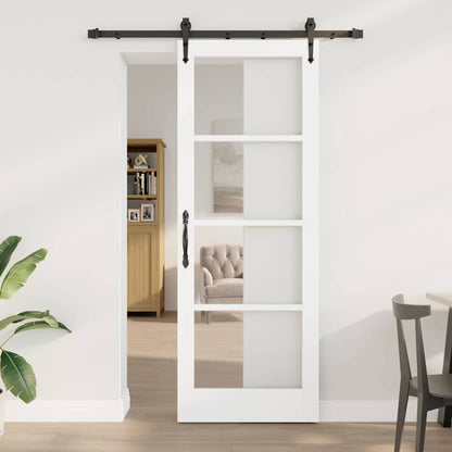 Sliding Door Manual ORKDAL White 30.7 x 83.1 in Wood and metal