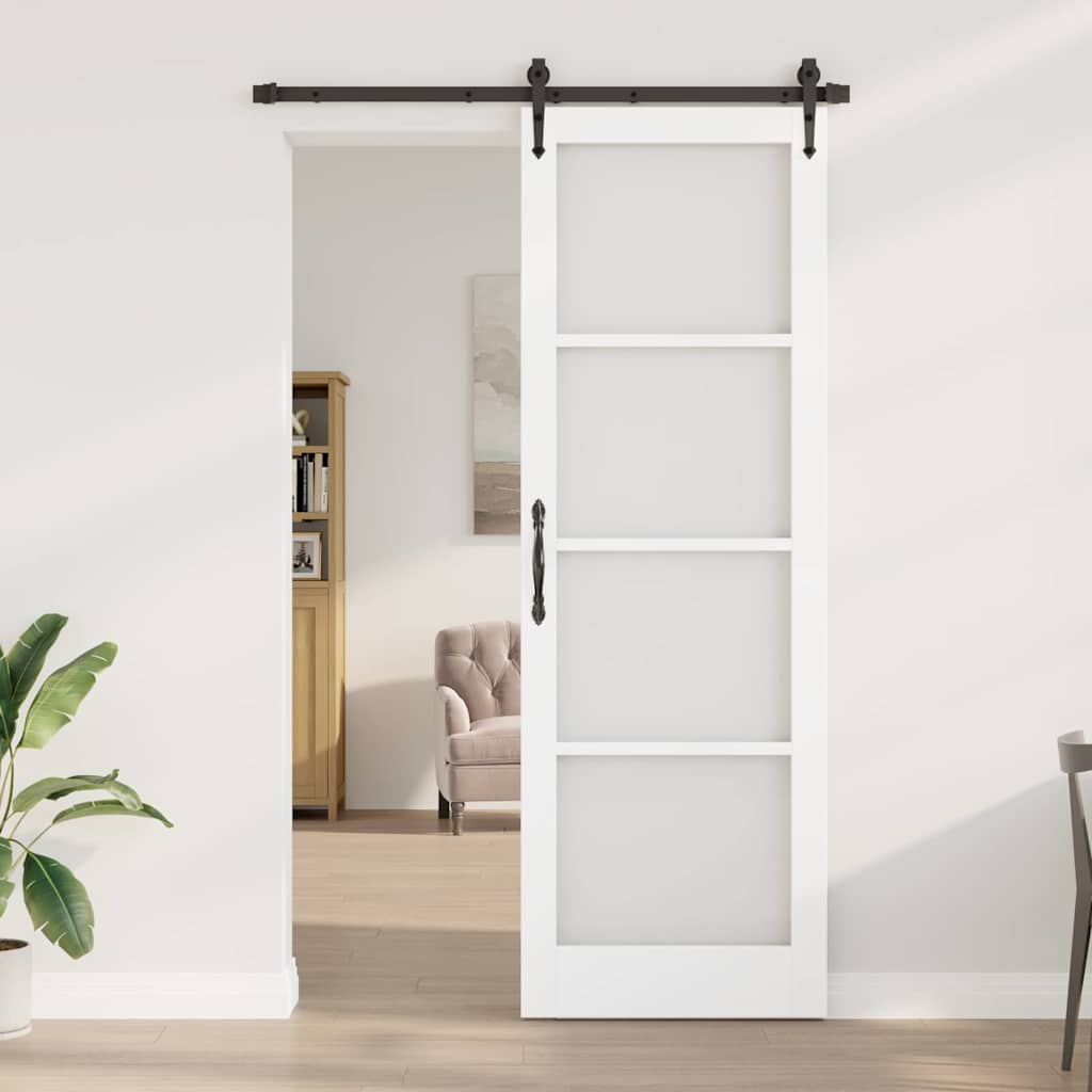Sliding Door Manual ORKDAL White 30.7 x 91.3 in Wood and metal