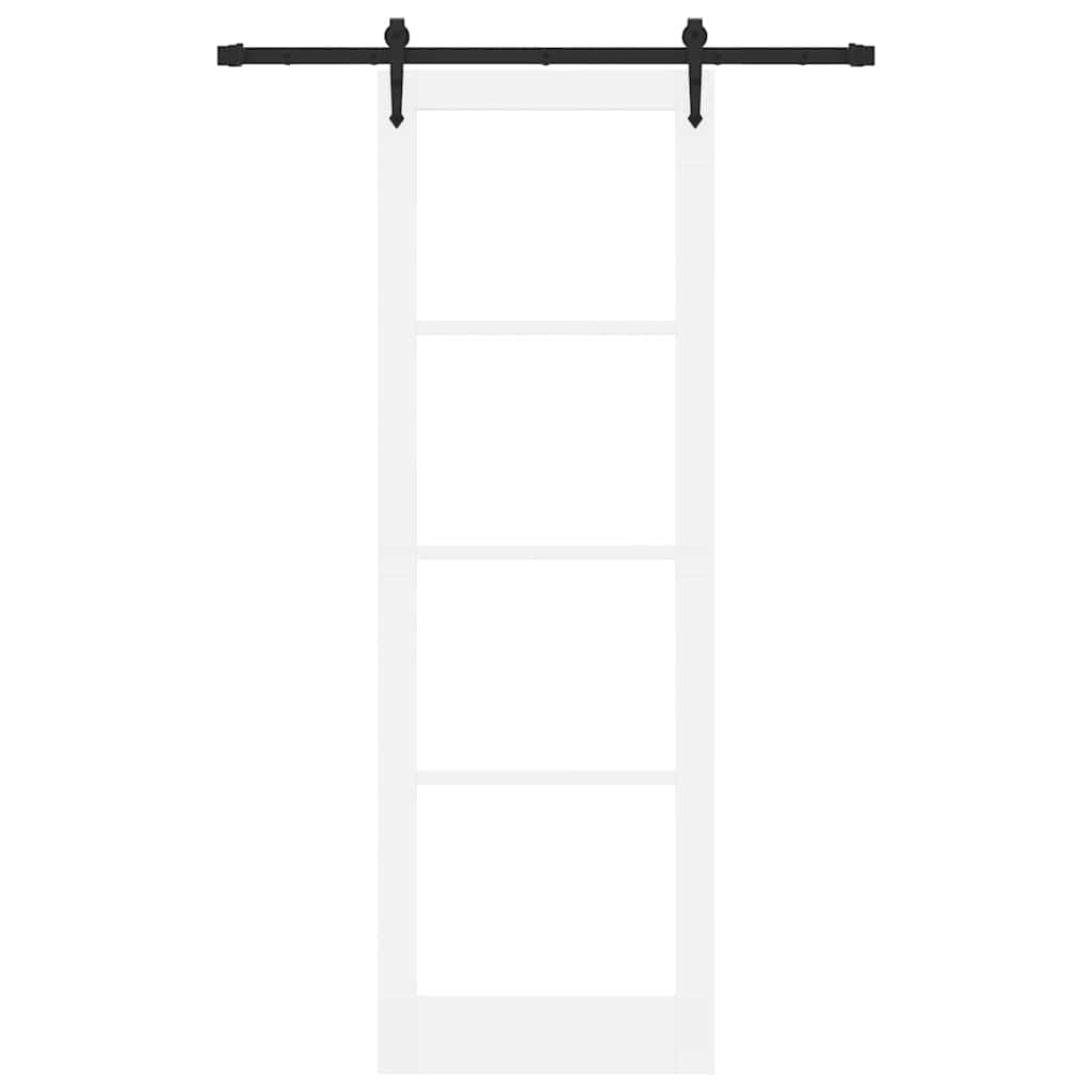 Sliding Door Manual ORKDAL White 30.7 x 91.3 in Wood and metal