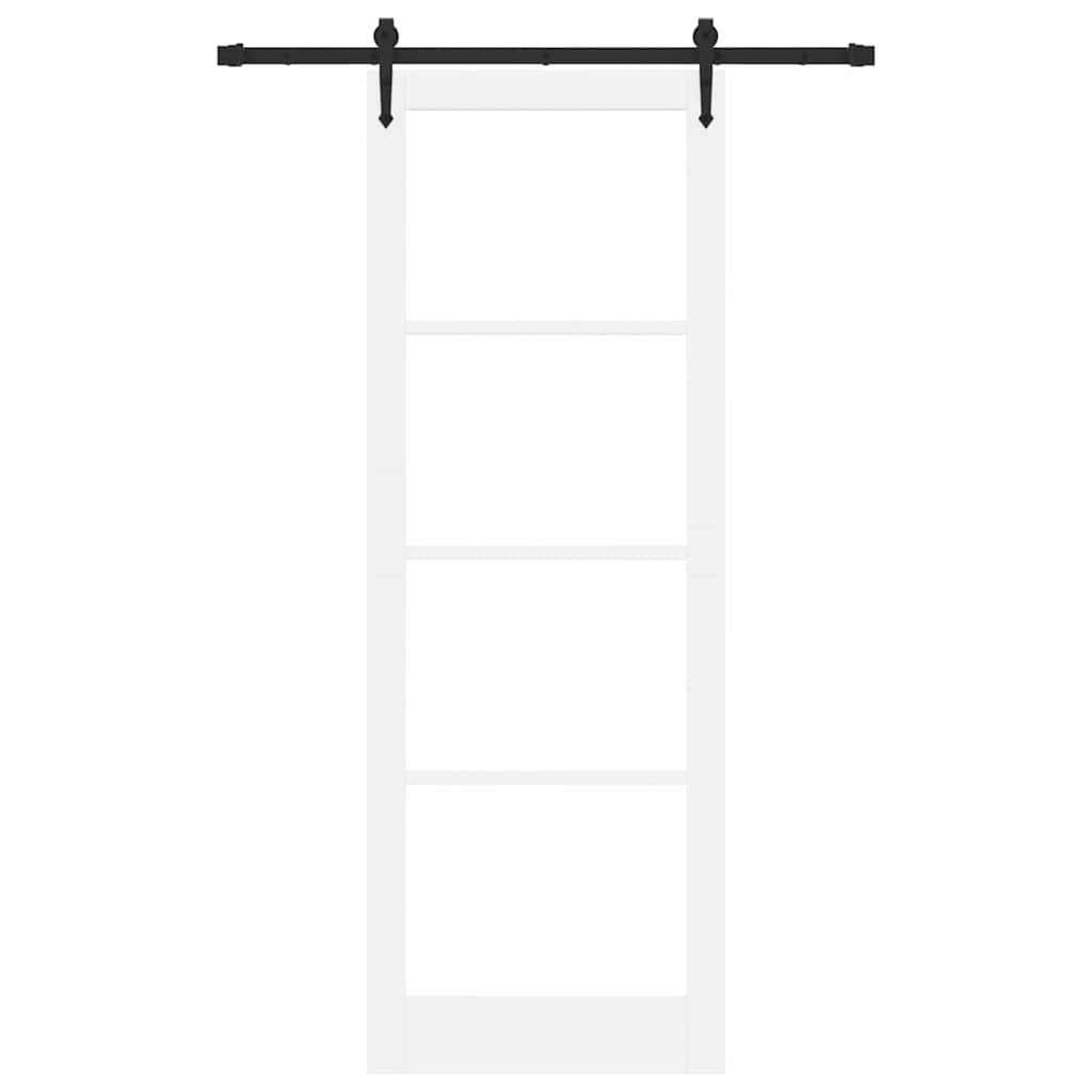 Sliding Door Manual ORKDAL White 32.7 x 91.4 in Wood and metal