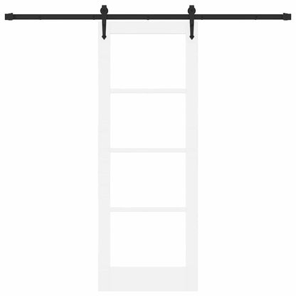 Sliding Door Manual ORKDAL White 29 x 78 in Wood and metal