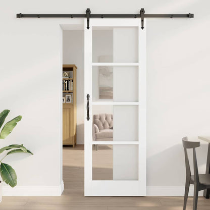 Sliding Door Manual ORKDAL White 28.9 x 83.1 in Wood and metal