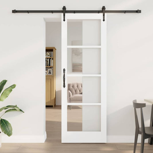 Sliding Door Manual ORKDAL White 28.9 x 83.1 in Wood and metal