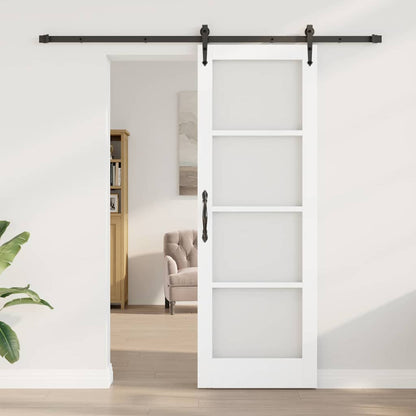 Sliding Door Manual ORKDAL White 28.9 x 83.1 in Wood and metal