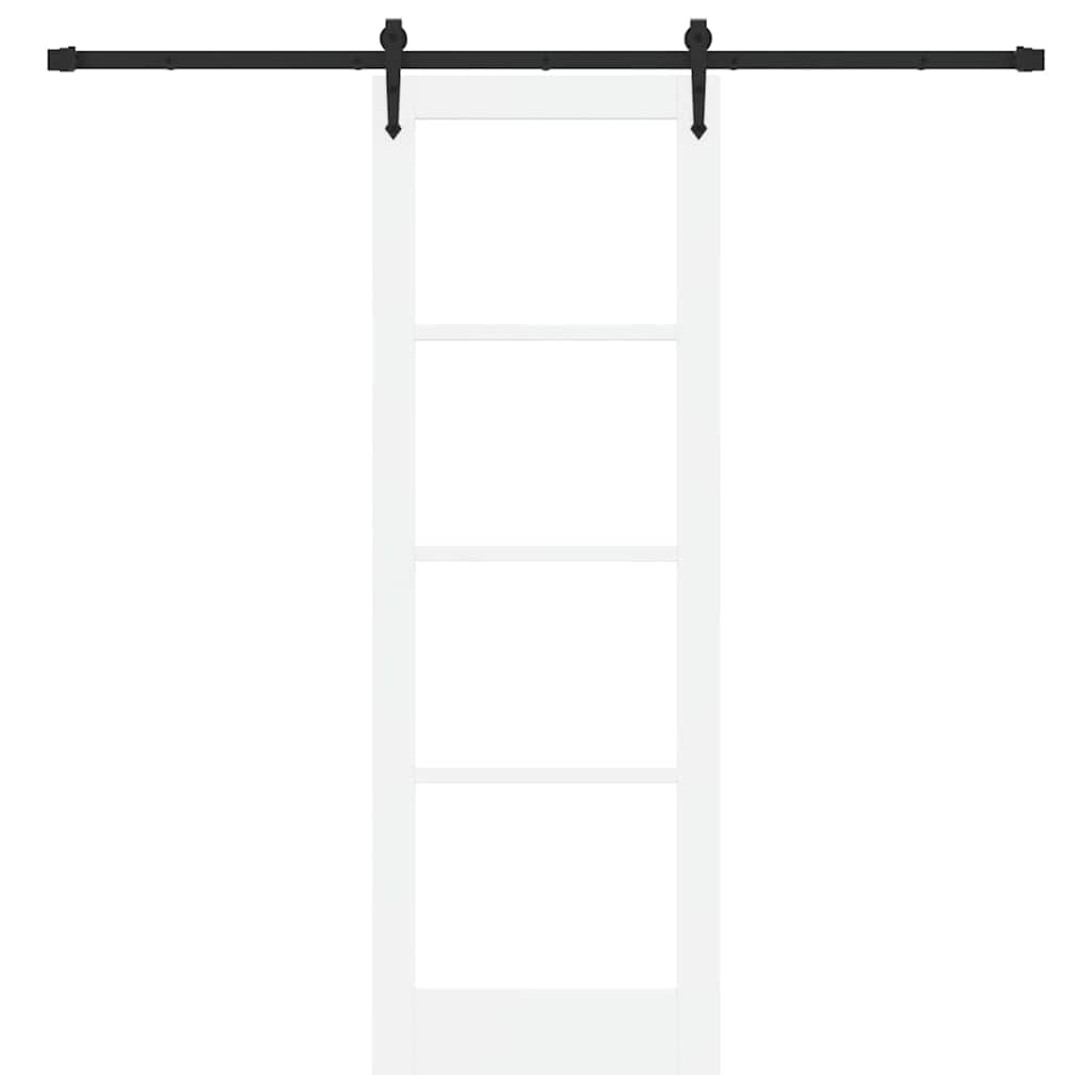 Sliding Door Manual ORKDAL White 28.9 x 83.1 in Wood and metal