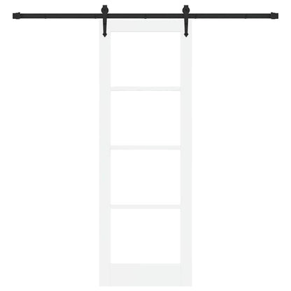 Sliding Door Manual ORKDAL White 28.9 x 83.1 in Wood and metal