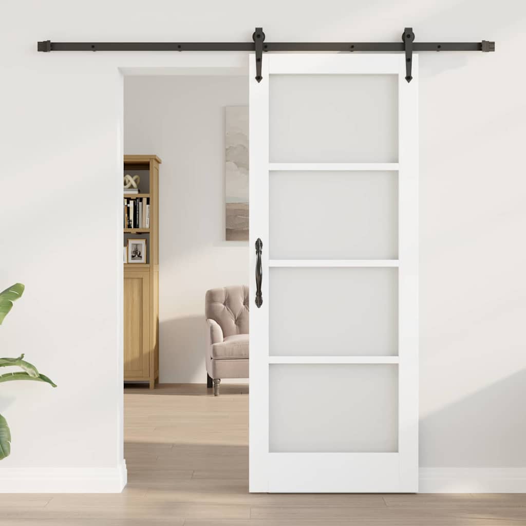 Sliding Door Manual ORKDAL White 30.7 x 79.5 in Wood and metal