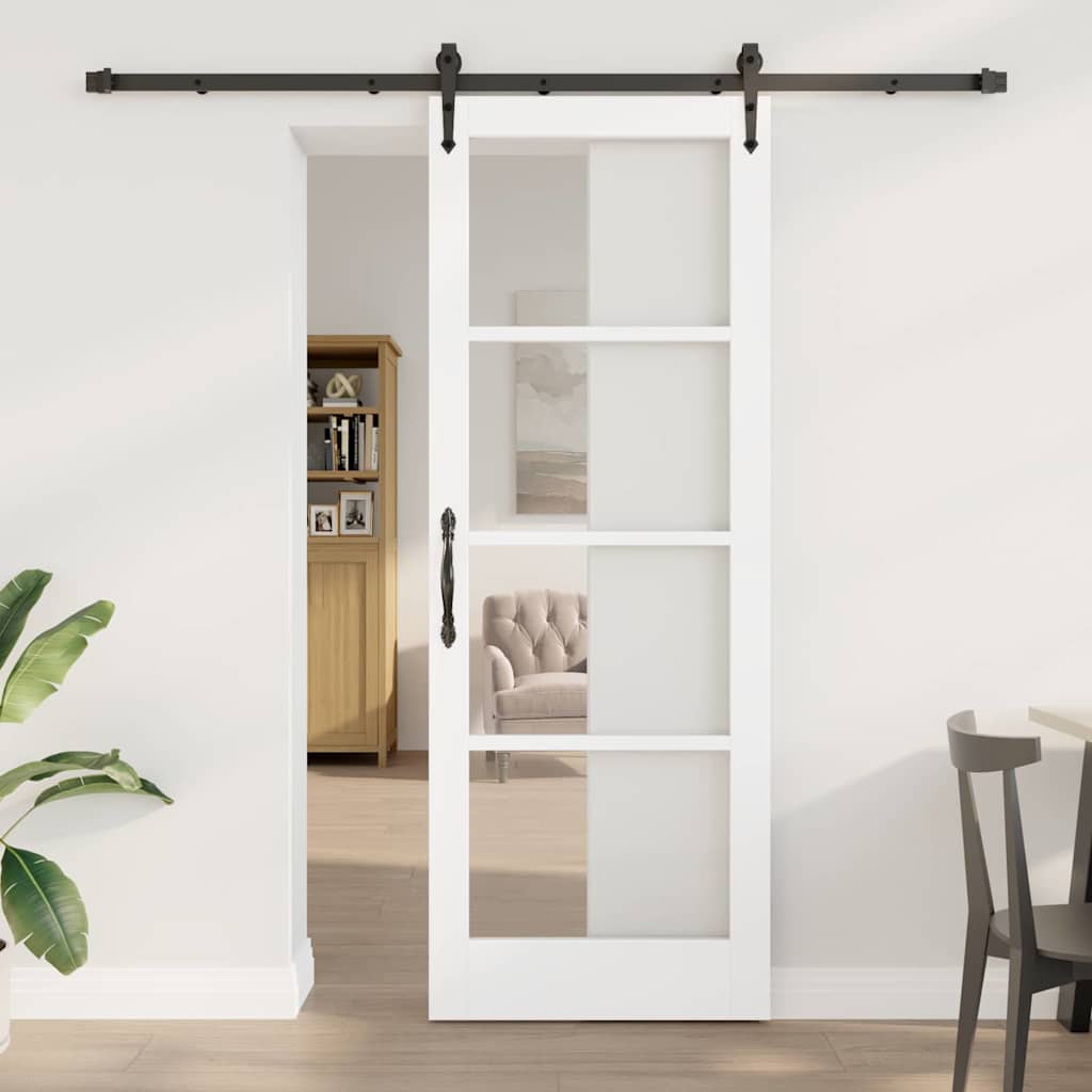 Sliding Door Manual ORKDAL White 30.7 x 83.1 in Wood and metal