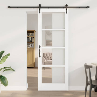 Sliding Door Manual ORKDAL White 30.7 x 83.1 in Wood and metal