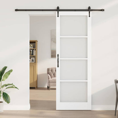 Sliding Door Manual ORKDAL White 32.7 x 91.4 in Wood and metal