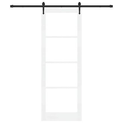 Sliding Door Manual ORKDAL White 32.7 x 91.4 in Wood and metal