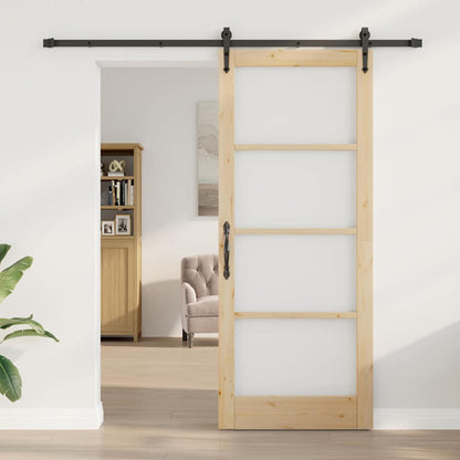 Sliding Door Manual ORKDAL Brown 33.9 x 83.1 in Wood and metal