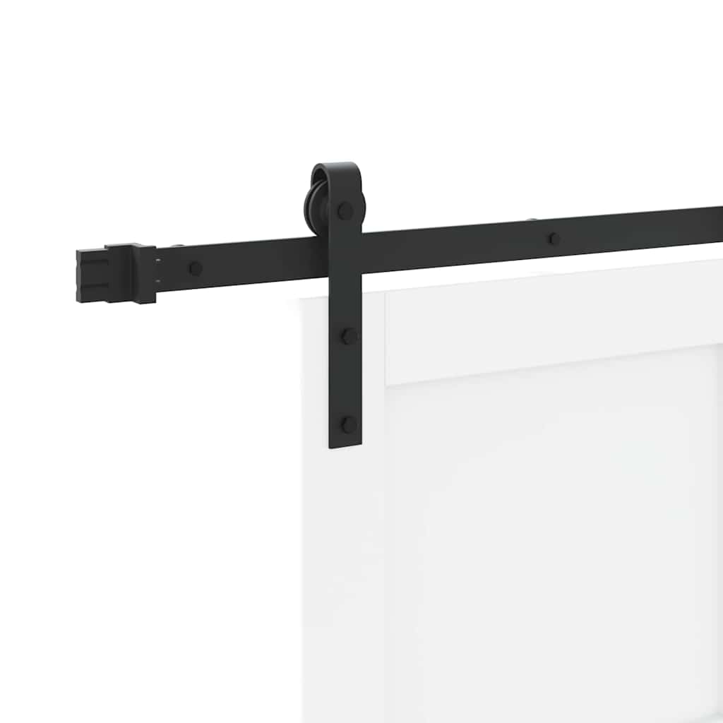 Sliding Door White and Black 32.68 x 79.53 in