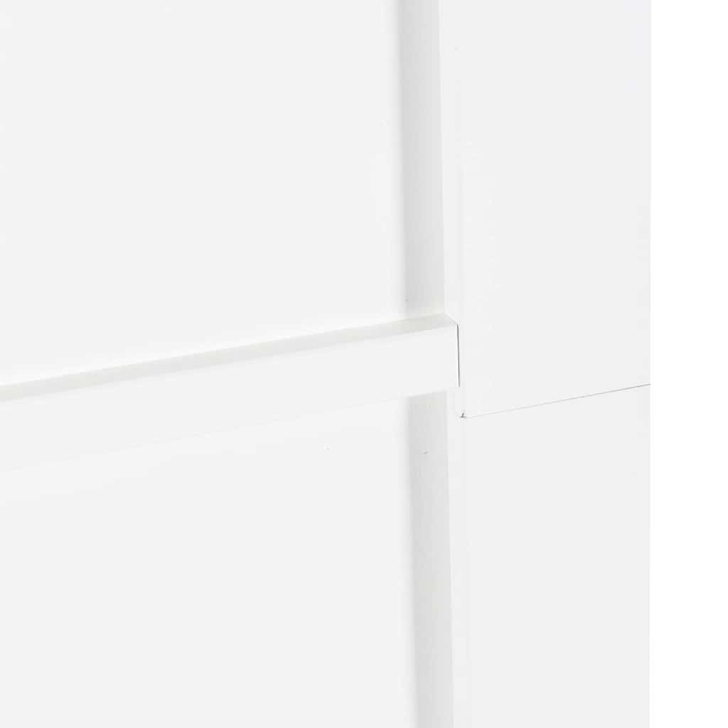 Sliding Door White and Black 32.68 x 79.53 in