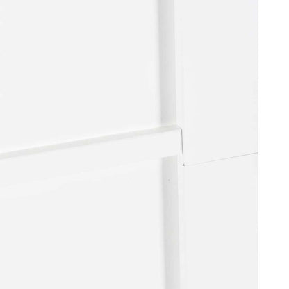 Sliding Door White and Black 32.68 x 79.53 in