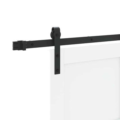 Sliding Door White and Black 32.68 x 79.53 in