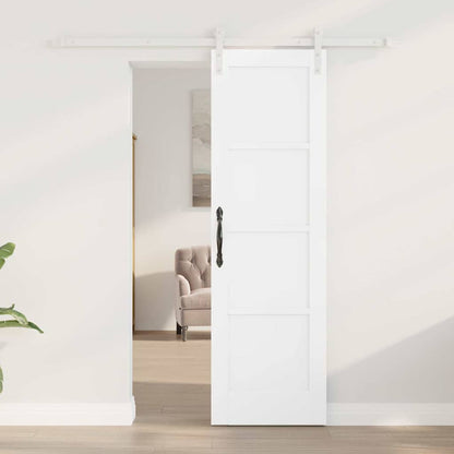 Sliding Door White 24 x 78.2 in Solid pine wood and steel