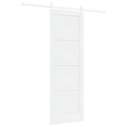 Sliding Door White 28.9 x 83.1 in Solid pine wood and steel