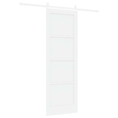 Sliding Door White 28.9 x 83.1 in Solid pine wood and steel