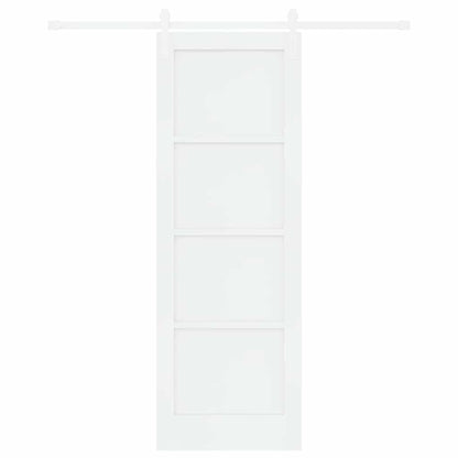 Sliding Door White 28.9 x 83.1 in Solid pine wood and steel