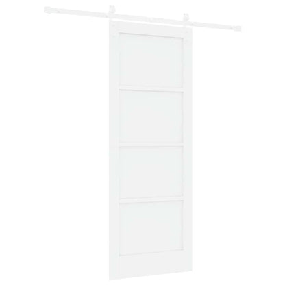 Sliding Door White 30.7 x 79.5 in Solid pine wood and steel