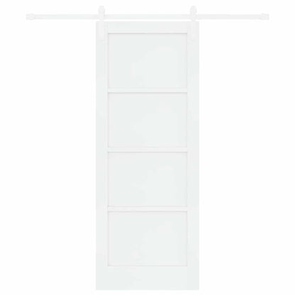 Sliding Door White 30.7 x 79.5 in Solid pine wood and steel
