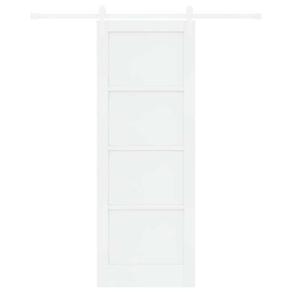 Sliding Door White 30.7 x 83.1 in Solid pine wood and steel