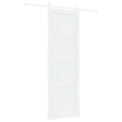 Sliding Door White 30.7 x 91.3 in Solid pine wood and steel