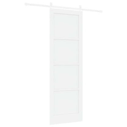 Sliding Door White 30.7 x 91.3 in Solid pine wood and steel