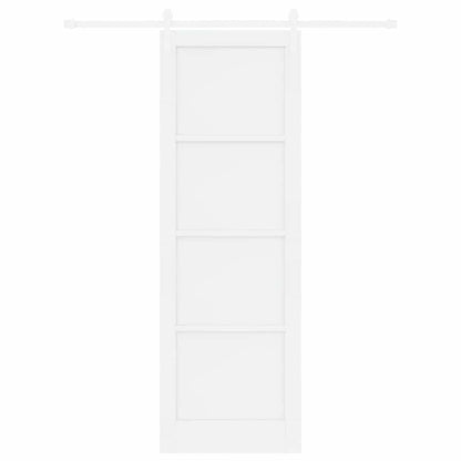 Sliding Door White 30.7 x 91.3 in Solid pine wood and steel