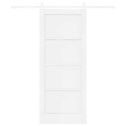 Sliding Door White 32.7 x 79.5 in Solid pine wood and steel