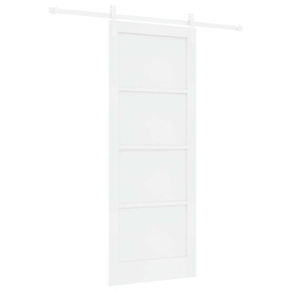 Sliding Door White 32.7 x 83.1 in Solid pine wood and steel