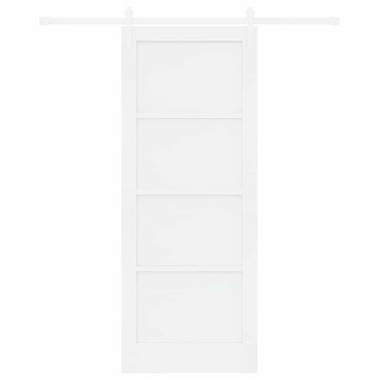 Sliding Door White 32.7 x 83.1 in Solid pine wood and steel