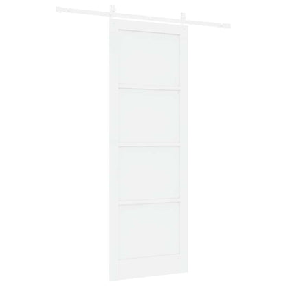 Sliding Door White 32.7 x 91.4 in Solid pine wood and steel