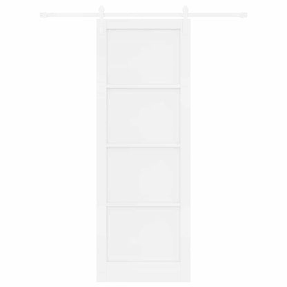 Sliding Door White 32.7 x 91.4 in Solid pine wood and steel