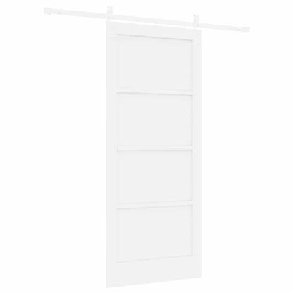 Sliding Door White 33.9 x 78.1 in Solid pine wood and steel
