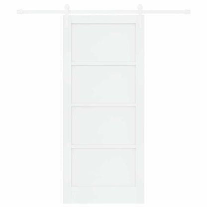 Sliding Door White 33.9 x 78.1 in Solid pine wood and steel