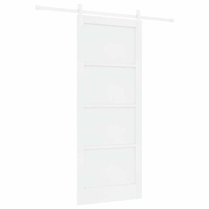 Sliding Door White 33.9 x 83.1 in Solid pine wood and steel