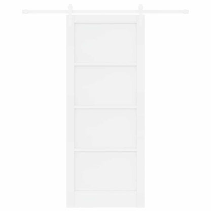 Sliding Door White 33.9 x 83.1 in Solid pine wood and steel
