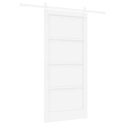 Sliding Door White 36.6 x 79.5 in Solid pine wood and steel