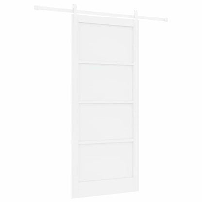 Sliding Door White 36.6 x 83.1 in Solid pine wood and steel
