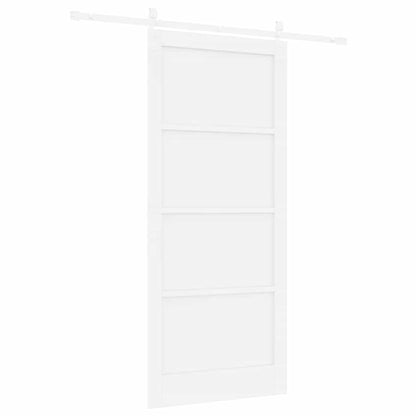 Sliding Door White 36.6 x 83.1 in Solid pine wood and steel