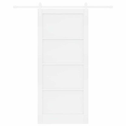 Sliding Door White 36.6 x 83.1 in Solid pine wood and steel