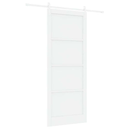 Sliding Door White 36.6 x 91.3 in Solid pine wood and steel